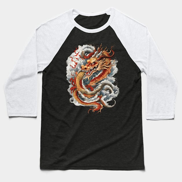 Flying Dragon Baseball T-Shirt by animegirlnft